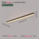Axyaa Long Strip LED Ceiling Lamp - Modern Minimalist Lighting for Living Room Kitchen Bedroom