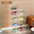 Axyaa Clear Stackable Shoe Storage Organizers - Sneaker Holder Rack Bin