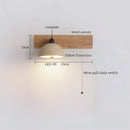 Axyaa LED Wall Lights: Mid Century Modern, Pull Chain Switch, Adjustable Angle, Living Room, Bedside Lamps