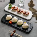 Axyaa Matte Ceramic Sushi Dessert Steak Pasta Plate Set