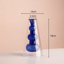 Axyaa Double Glazing Stained Glass Vase Hydroponics Terrarium Home Decoration