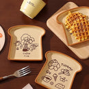 Axyaa Ceramic Toast Plate for Kids: Cute Cartoon Fruit Bowl for Fun Breakfast
