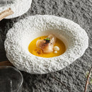 Axya Rock Texture Ceramic Dinner Plate Set