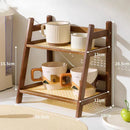 Bamboo Kitchen Spice Caddy Organizer by Axyaa