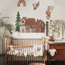 Axyaa Animal Vinyl Wall Stickers Nordic Style Decals for Nursery Bedroom Home Art