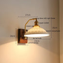 Axyaa Ceramic Copper LED Wall Light Rotatable Bedroom Lamp Indoor Home Decor E27