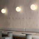 Axyaa Marble Wall Lamp: Elegant Nordic Designer LED Lighting for Home Decor
