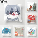 Axyaa Christmas Printed Pillowcases - Festive Home Decor Items