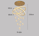 Axyaa LED Ceiling Lamp Chandelier for Modern Bedroom and Dining Room