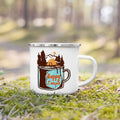 Axyaa Enamel Camping Mug Nature Hiking Travel Coffee Tea Cup