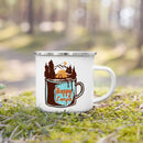 Axyaa Enamel Camping Mug Nature Hiking Travel Coffee Tea Cup