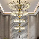 Axyaa Luxury Crystal Chandelier for Modern Chinese Living Room