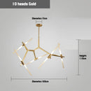 Axyaa Gold Luxury LED Chandelier for Home Decor