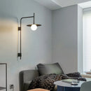 Axyaa Nordic LED Arm Wall Lights Modern Bedroom Fixture Home Indoor Lamp