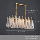 Axyaa Nordic Luxury Gold Glass Chandelier - Home Decoration Lighting