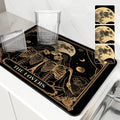 Axyaa Halloween Flower Diatoms Coffee Cup Drying Mat