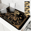 Axyaa Halloween Flower Diatoms Coffee Cup Drying Mat