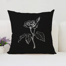 Axyaa Rose Print Pillow Cover - Romantic Home Decor & Gift