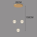 Axyaa Staircase Chandeliers: Modern LED Pendant Light Lamps for Living Room and Indoor Lighting