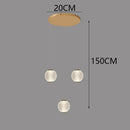 Axyaa Staircase Chandeliers: Modern LED Pendant Light Lamps for Living Room and Indoor Lighting