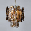 Axyaa Retro Amber Glass Pendant Light - Designer Living Room Chandelier