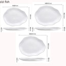 Axyaa Lotus Leaf Shallow Plate for Molecular Cuisine and Sushi