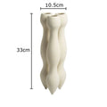 Axyaa Ceramic Vase Trio for Desk Decor Flowers Arrangement & Room Aesthetics
