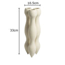Axyaa Ceramic Vase Trio for Desk Decor Flowers Arrangement & Room Aesthetics