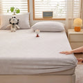 Axyaa 2025 Warm Fleece Fitted Sheet Set, Cozy Mattress Cover & Pillowcase, 3D Flower Design