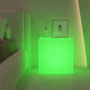 Axyaa RGB Cubic Floor Lamp: 16 Colors, Dimmable, Rechargeable/AC Powered