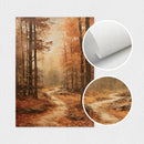 Axyaa Autumn Fantasy Forest Birds Wall Art Prints, Dark Academia Decor Posters