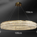 Axyaa Crystal Chandelier Pendant Light for Living and Dining Room