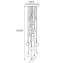 Axyaa Modern Chandeliers Stairway Living Room Indoor Lighting Fixtures