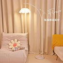 Axyaa Petal White Floor Lamp | Nordic Modern Cream Style LED Light