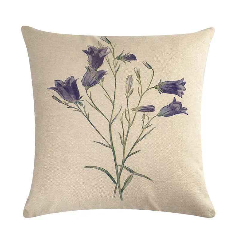 Axyaa Nordic Printed Cotton Linen Pillowcase for Home Office Decor 45*45cm
