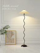 Axyaa Minimalist Fabric Floor Lamp for Home Decor