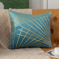 Luxury Gold-Embossed Velvet Throw Pillowcase by Axyaa - Elegant Home Decor Solution