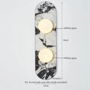 Axyaa Patterned Ceramic LED Wall Lamps - Mid Century Modern Living Room Fixtures