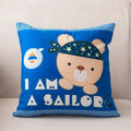 Nordic Cartoon Print Pillow Cover for Axyaa Square Cushion Sofa Decor