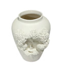 Axyaa Abstract Relief Ceramic Vase Sculpture Handmade Home Decor