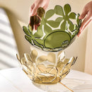 Axyaa Clear Fruit Plate: Stylish Plastic Tray for Snacks & Candy Storage