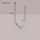 Axyaa Designer Shaped Belt Pendant Light for Modern Living Room and Restaurant