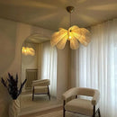 Axyaa French Cream Fabric Ceiling Pendant Light Chandelier