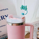 Axyaa Silicone Bow Cap for Stanley 9-10mm Sippy Cup - Cute, Safe, and Practical