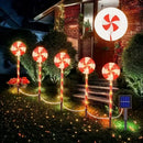 Axyaa Solar Christmas Tree Candy Ground Lights: Holiday Lawn Decor, Ambiance Lighting