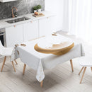 Elegant Ramadan Calligraphy Tablecloth by Axyaa