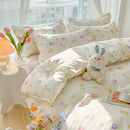 Axyaa Kawaii Kids Girls Bedding Set, Cute Print Duvet Cover, Single/Full/Queen Size