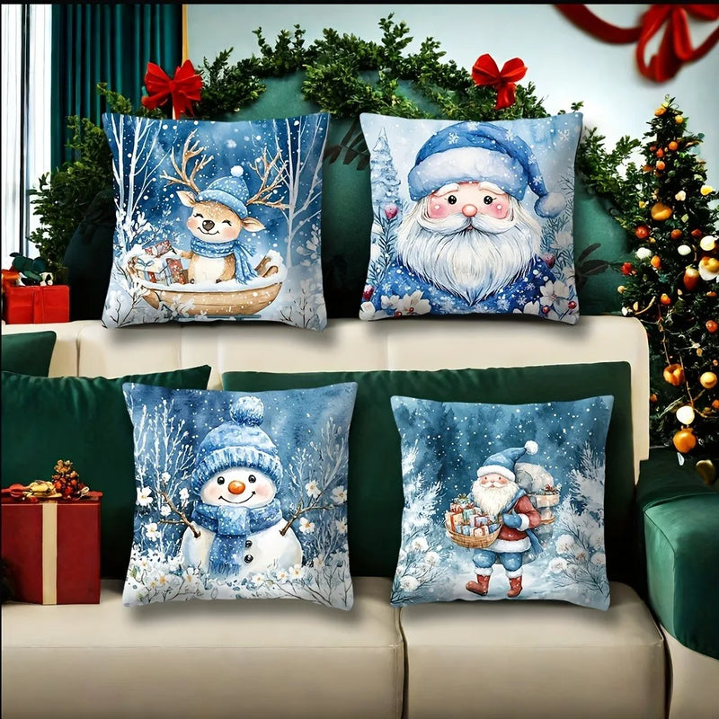 Axyaa Christmas Pillowcase Set - Festive Home Decor & New Year Gift