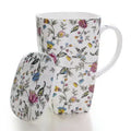 Axyaa Bone  Tumblers with Lid, Cute Floral Big Coffee Cups, Perfect Gift Mug