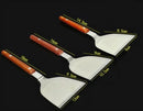 Axya Stainless Steel Spatula BBQ Grilling Tool with Wooden Handle